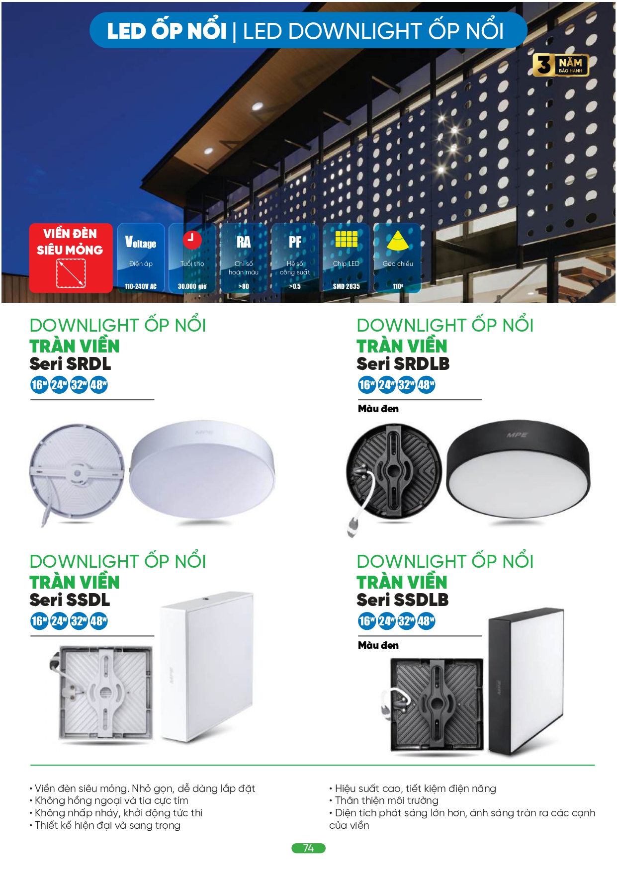 Bảng giá đèn LED MPE 2026